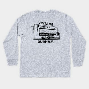 Davis Baking Company Vintage Durham North Carolina Kids Long Sleeve T-Shirt